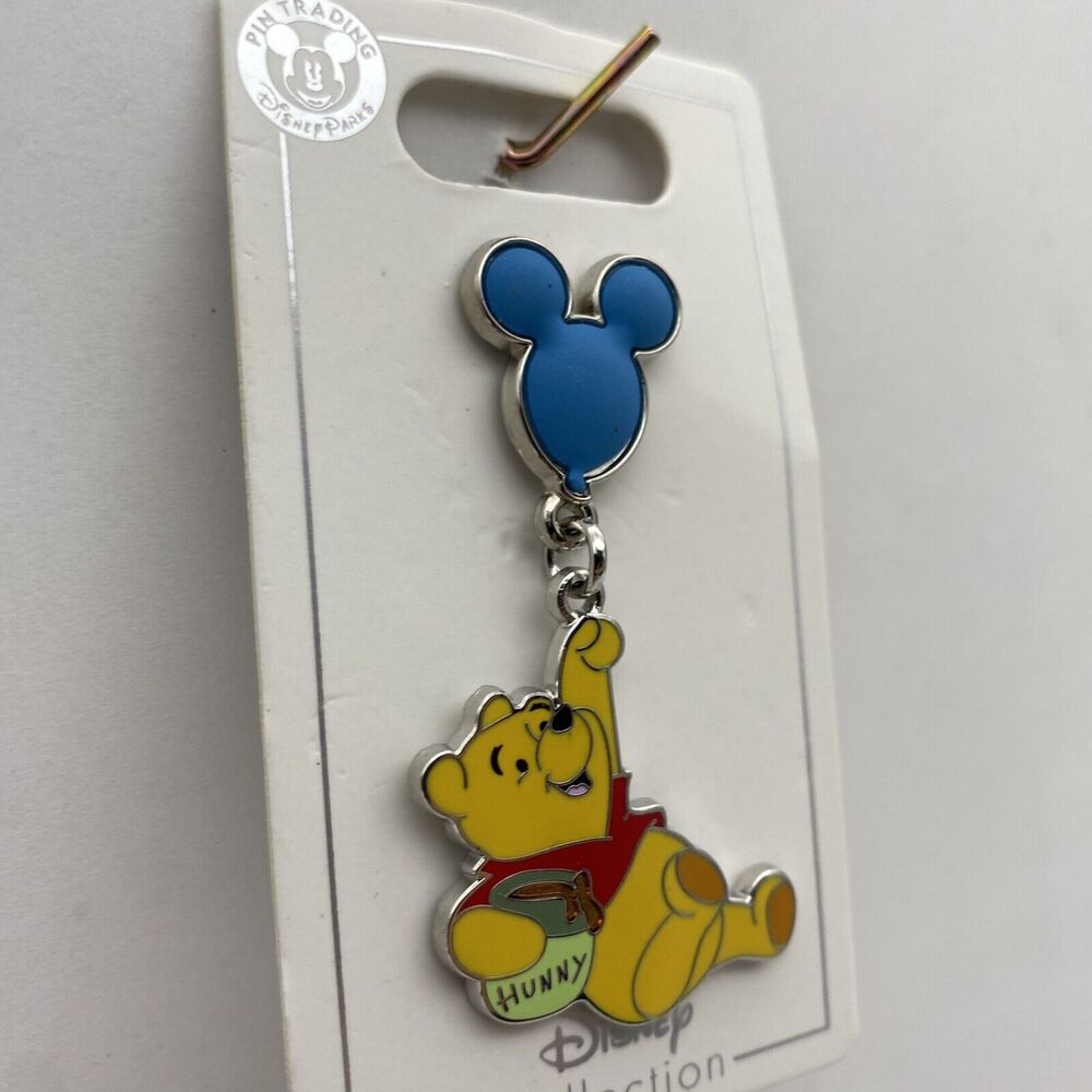 Disney Parks Pin Winnie the Pooh & Blue Balloon with Hunny Pot Trading Pin - Picture 3 of 4
